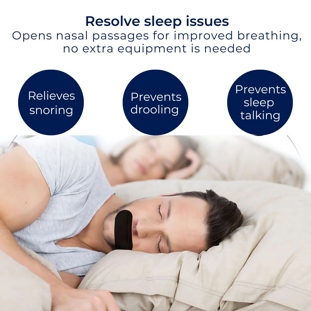 BreatheEase Mouth Tape for Sleep | Anti Snoring - Better Sleep - Better Nasal Breathing - Improve Sleep Quality - Sleep Apnoea