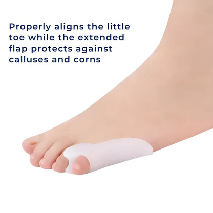 BunionGuard Quintus Varus | Toe Separator for Little Toe - Bunion Protection Gel - Misalignment - Pain Relief