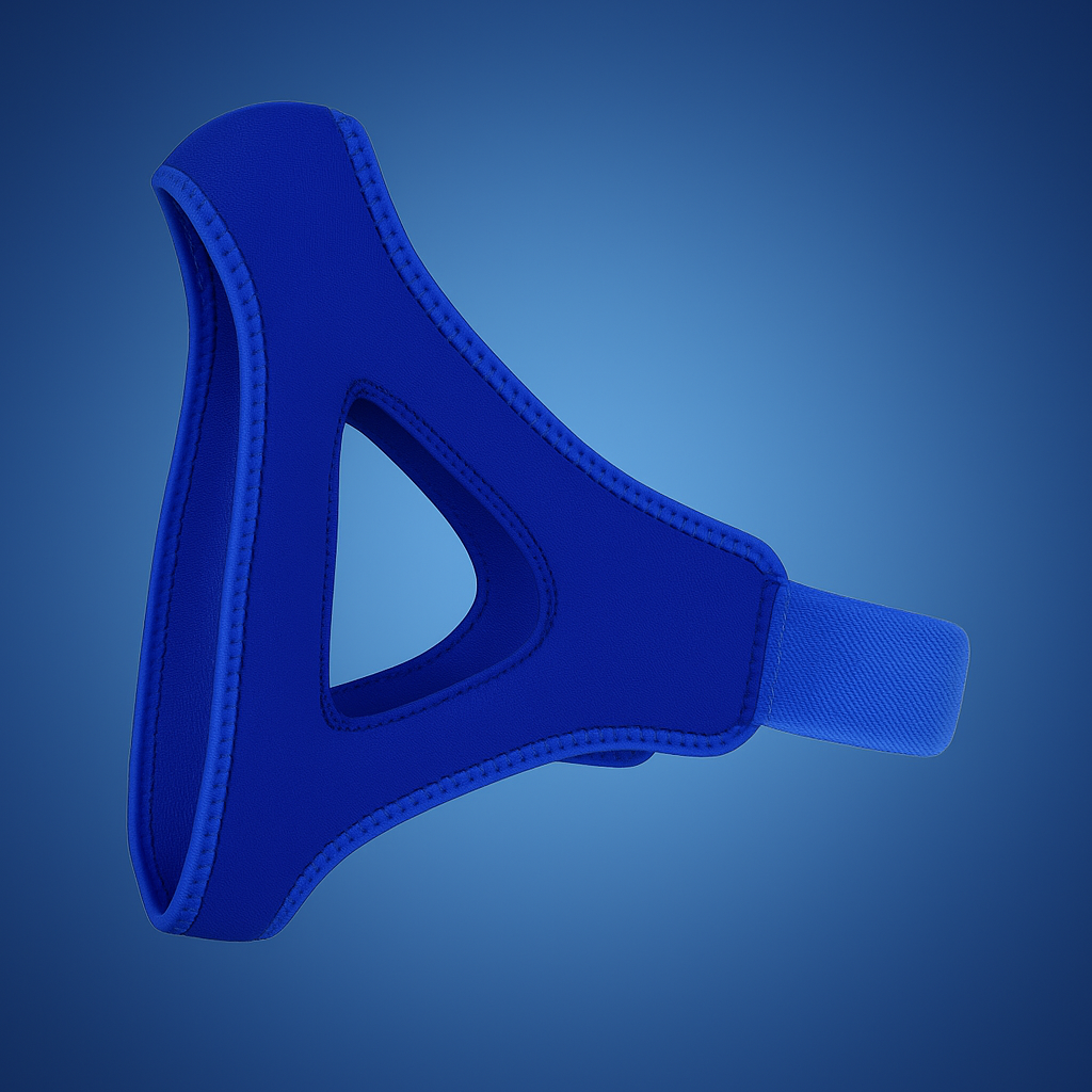 SilentEase | Anti-Snoring Chin Strap – Full Head Design – Breathable Neoprene – Ideal for Sleep Apnoea Relief