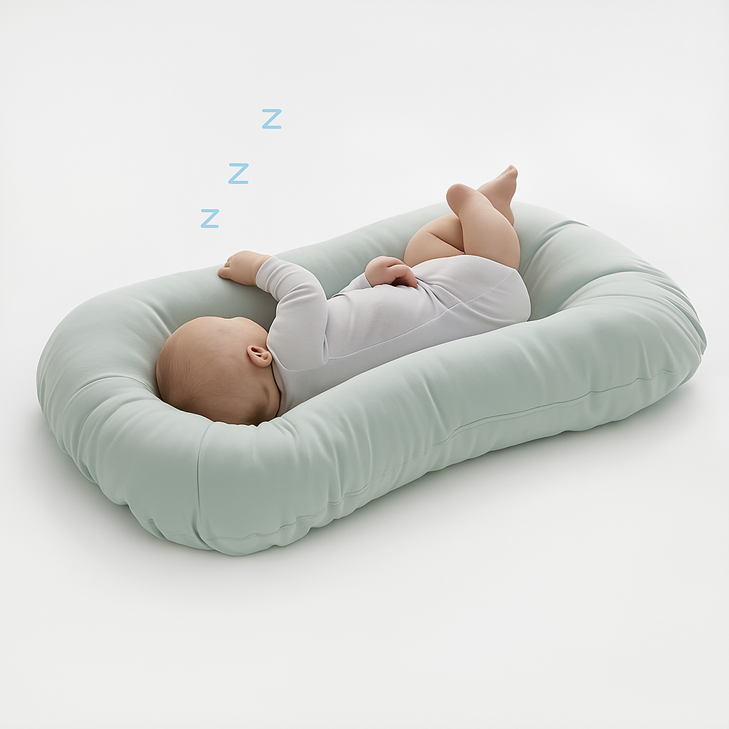 CradleCare | Orthopedic Baby Pillow – Flat Head Prevention – Memory Foam – Newborn Support