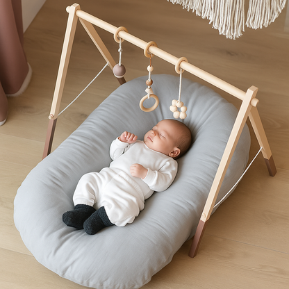 CradleCare | Orthopedic Baby Pillow – Flat Head Prevention – Memory Foam – Newborn Support