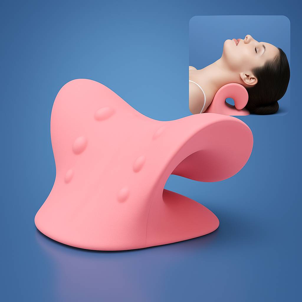 NeckAlign Chiropractic Neck Pillow | Stretcher for Neck - Pain Relief - Improved Posture - Better Sleep