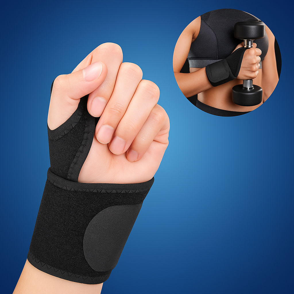 FlexiSupport Orthopedic Wrist Brace | Adjustable Fit - for Pain Relief and Stability in Injuries - Arthritis and Carpal Tunnel