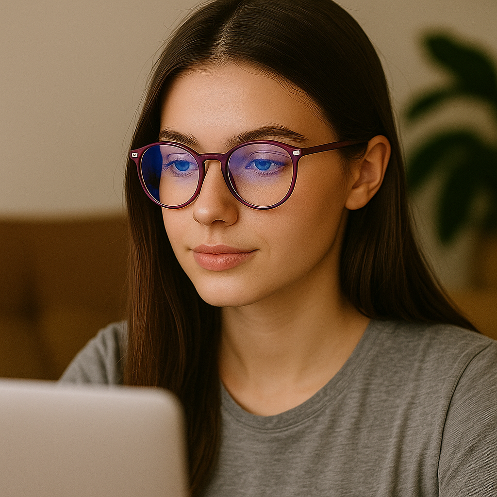 LumiShield | Blue Light Blocking Glasses – Reduce Eye Strain – Improve Sleep – Stylish & Comfortable – Ideal for Screen Use