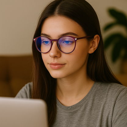 LumiShield | Blue Light Blocking Glasses – Reduce Eye Strain – Improve Sleep – Stylish & Comfortable – Ideal for Screen Use