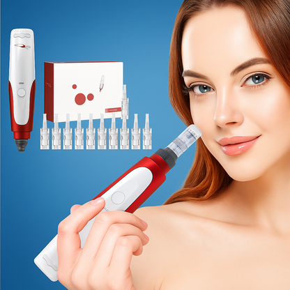 SkinRevive | Microneedling Derma Pen – Boost Collagen, Reduce Wrinkles & Scars, Improve Skin Texture & Tone – Professional Skincare Tool