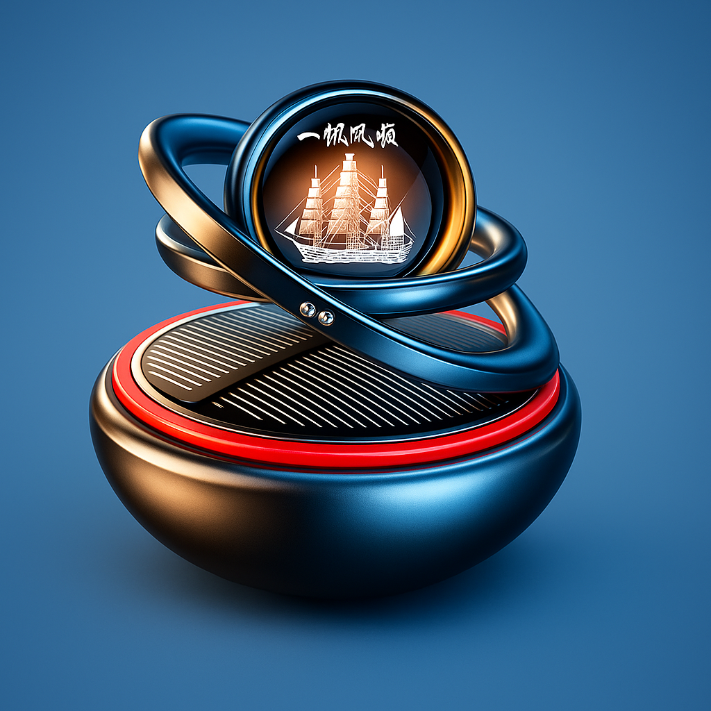 EcoFresh | Solar Car Air Freshener – Odour Elimination – Continuous Fragrance – Stylish Dashboard Design – No Batteries Needed