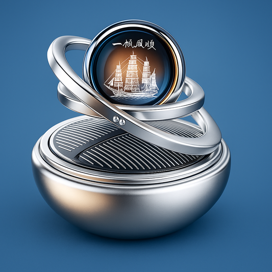 EcoFresh | Solar Car Air Freshener – Odour Elimination – Continuous Fragrance – Stylish Dashboard Design – No Batteries Needed