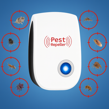 PestGuard | Ultrasonic Pest Repeller – Chemical-Free Protection – Silent Operation – Safe for Homes with Children and Pets