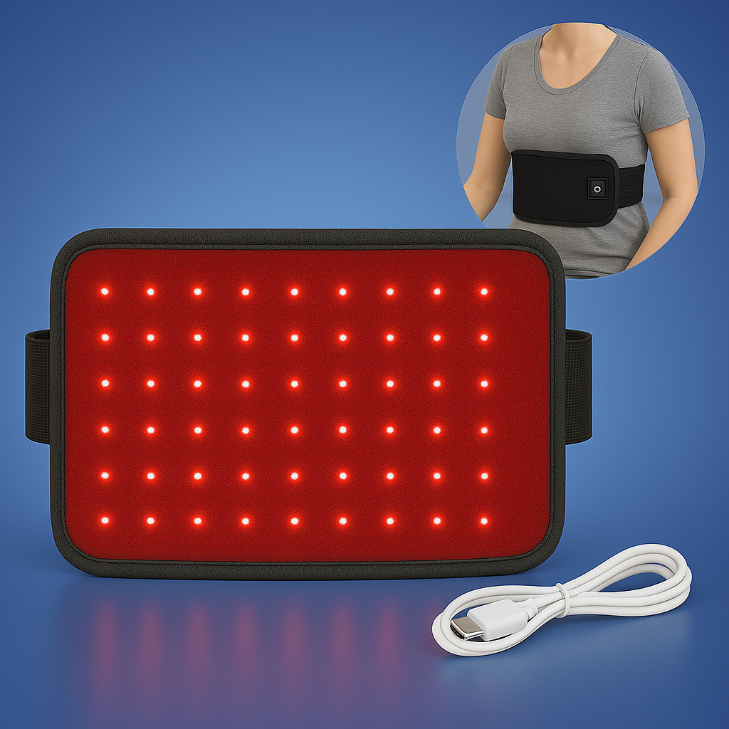 LumiRelief Red Light Therapy Belt | for Pain Relief - Inflammation Reduction - Muscle Recovery - Red Light for Skin Rejuvenation