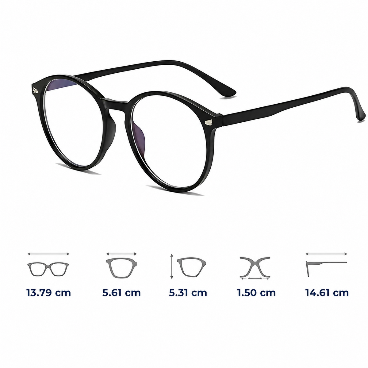 LumiShield | Blue Light Blocking Glasses – Reduce Eye Strain – Improve Sleep – Stylish & Comfortable – Ideal for Screen Use