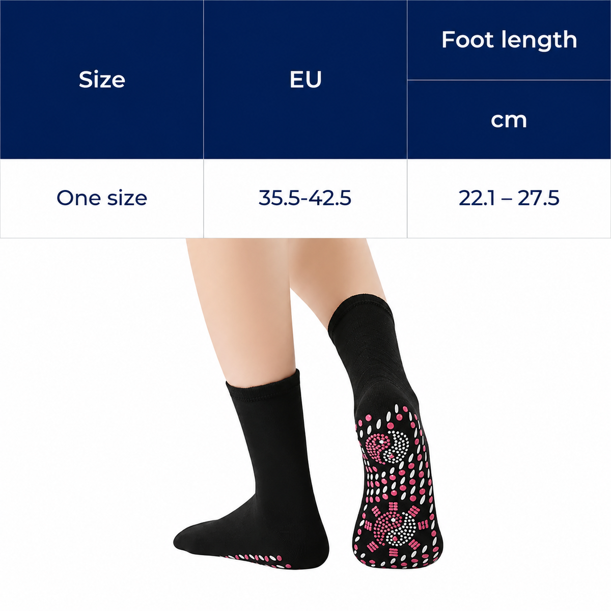 SlimTherm | Self-Heating Socks – Magnetic Therapy – Breathable Slimming Thermal Socks for Cold Feet Relief – Boosts Circulation & Comfort