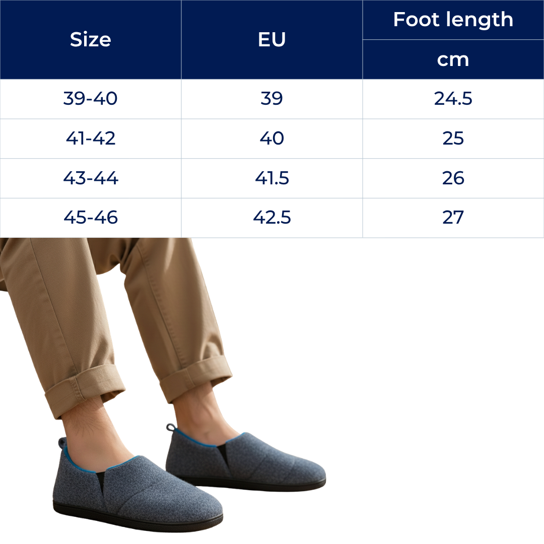 CozyStride | Warm House Slippers – Memory Foam Cushioning – Insulated Breathable Cotton – Relieves Cold Feet and Supports All-Day Comfort