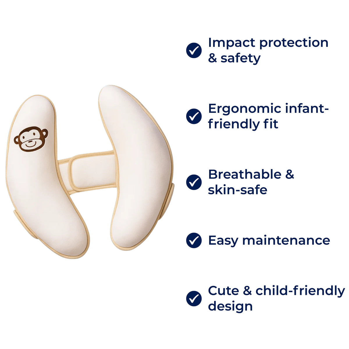 CuddleGuard | Baby Head Protection Pillow – Impact‑Absorbing Banana Cushion – Breathable – Stroller & Toddler Safety