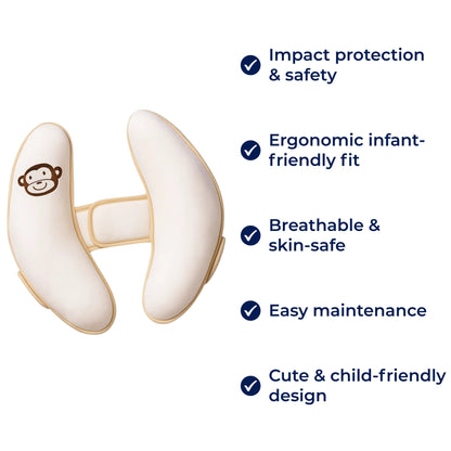 CuddleGuard | Baby Head Protection Pillow – Impact‑Absorbing Banana Cushion – Breathable – Stroller & Toddler Safety