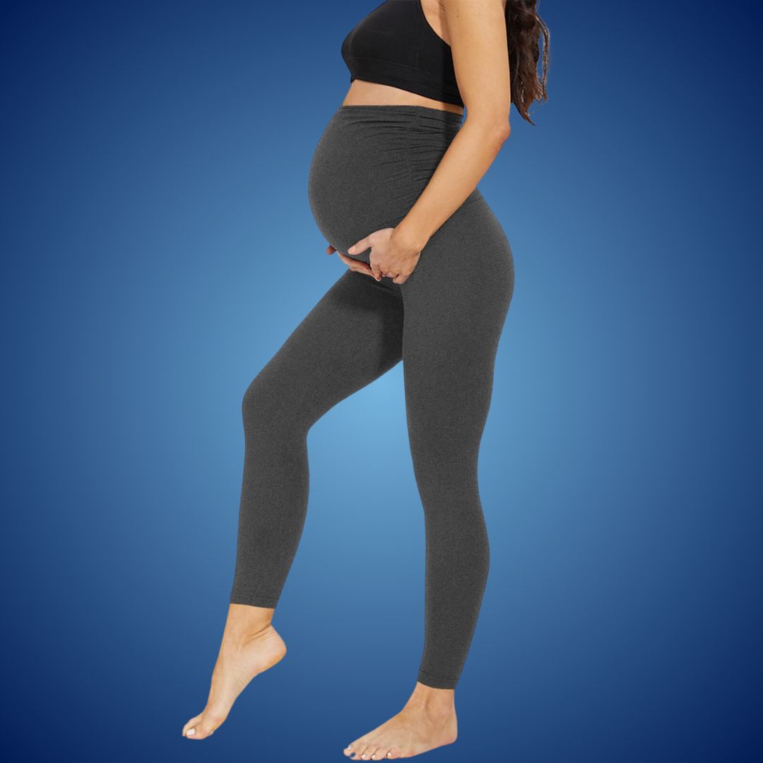 MammaComfort High Waist Maternity Leggings | Soft and Stretchy - Supportive and Versatile for Expecting Mothers