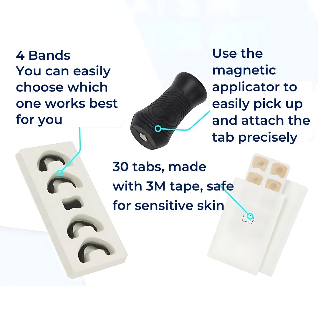 SnoreEase | Anti-Snoring Nose Clip – Magnetic Therapy – Soft Silicone – Better Sleep for Adults