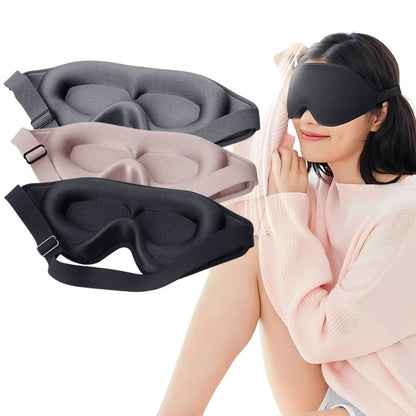 DreamSeal 3D Sleep Eye Mask | Light Blocking Mask - Sleep Blindfold - for Travel - Meditation - Insomnia - Deep Sleep - Adjustable Strap