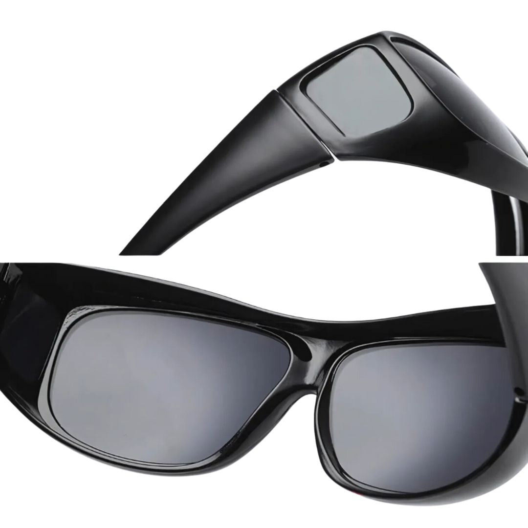 DriveBright Night Driving Clarity Glasses | Enhanced Vision - Anti-Glare Glasses - UV Protection - Reduced Eye Strain During Night Drives