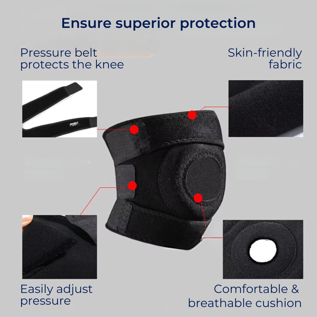 FlexiKnee Adjustable Knee Protection | Customisable Support and Cushioning - for Injury Prevention and Comfort During Activities