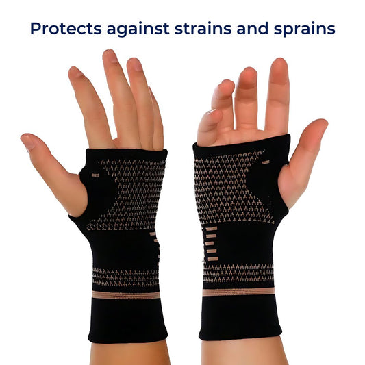 FlexiSupport Wrist Brace | Daily Support and Pain Relief - Breathable, Ideal for Injuries, Chronic Pain - Post-Surgery Recovery