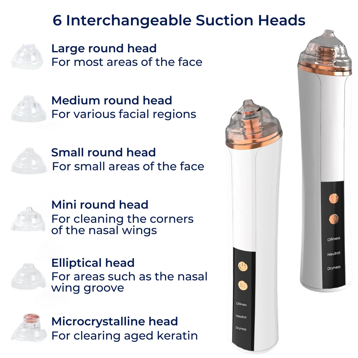 GlowEase | Microdermabrasion Kit – Blackhead Remover – USB Rechargeable – At-Home Skincare Solution