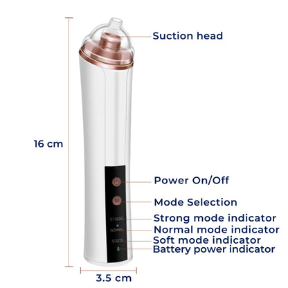GlowEase | Microdermabrasion Kit – Blackhead Remover – USB Rechargeable – At-Home Skincare Solution