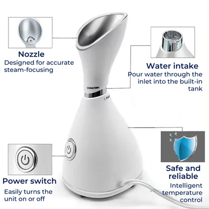 GlowMist | Facial Steamer – Deep Pore Cleanse – Fine Mist Technology – At-Home Skincare