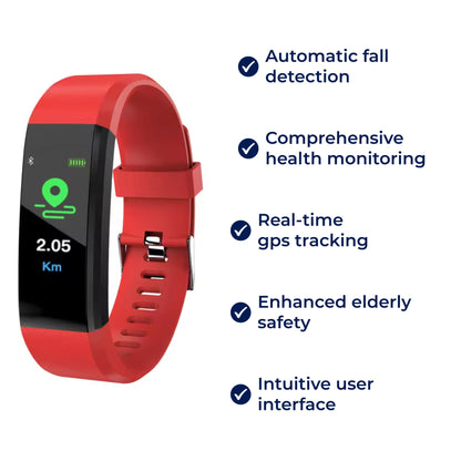 GuardianTime | Smartwatch for Seniors – Heart & Blood Pressure Tracking – Long Battery – Safety, Comfort & Independence for Everyday Confidence