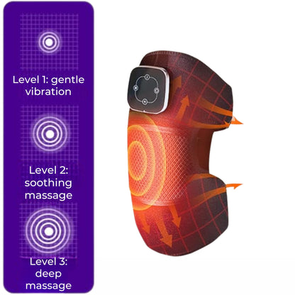 KneeEase | Heated Knee Massager – Triple Therapy – Adjustable Compression – Pain Relief for Arthritis & Recovery
