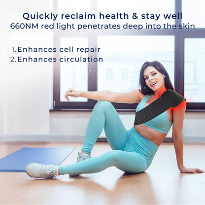 LumiRelief Red Light Therapy Belt | for Pain Relief - Inflammation Reduction - Muscle Recovery - Red Light for Skin Rejuvenation