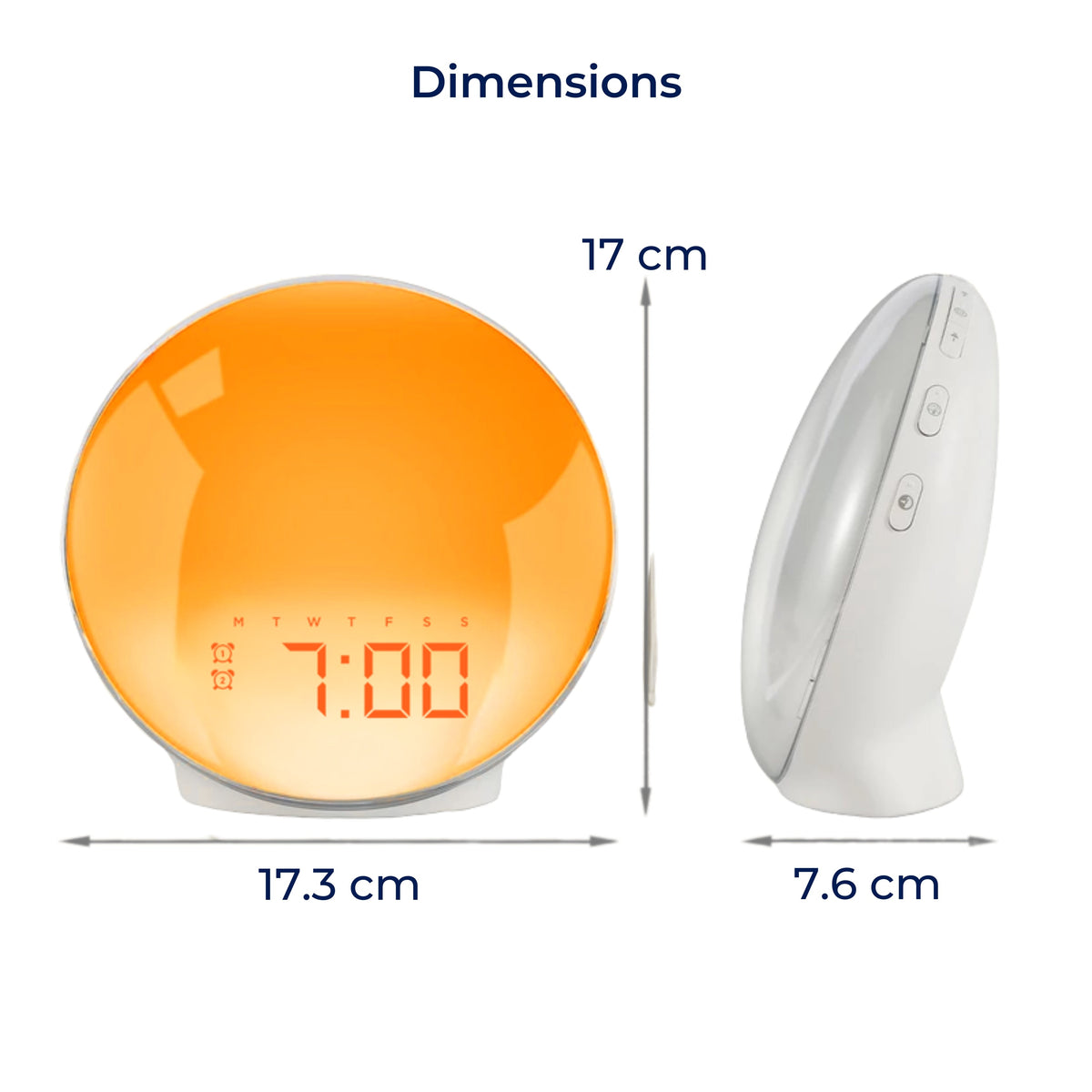 LumiRise | Sunrise Alarm Clock – Natural Wake-Up Light – Ambient Lighting – Ideal for Dark Mornings