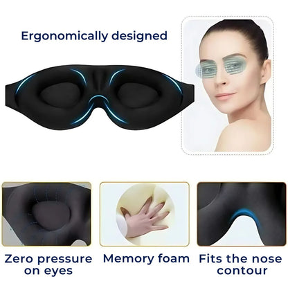 LumiShade Darkening Sleeping Mask | Light Blocking Comfort - for Shift Workers - Travelers - Light Sensitive Sleepers
