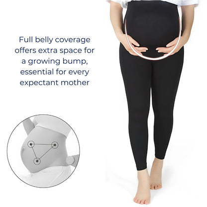 MammaComfort High Waist Maternity Leggings | Soft and Stretchy - Supportive and Versatile for Expecting Mothers