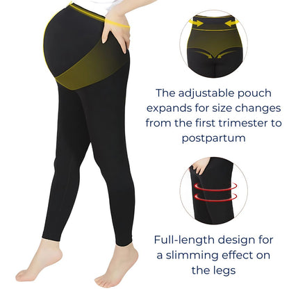 MammaComfort High Waist Maternity Leggings | Soft and Stretchy - Supportive and Versatile for Expecting Mothers