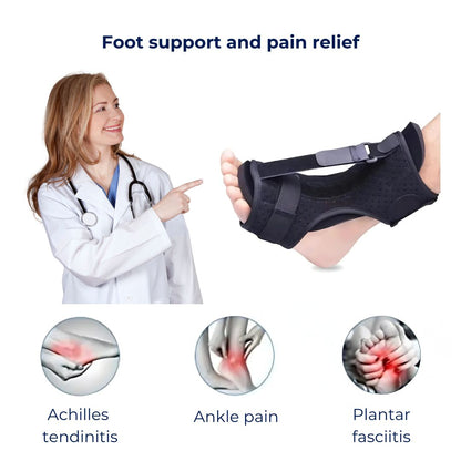 MobilityBoost Adjustable Drop Foot Brace for Ankle-Foot Orthosis | Improved Stability - Comfort Custom Fit for Independence