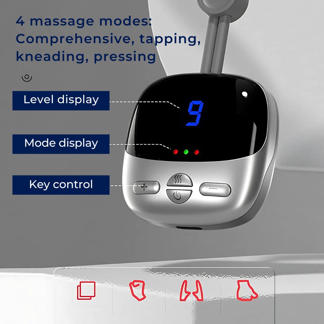 NeckEasePro Portable EMS Cervical Spine Massager | Pain Relief for Neck and Shoulder Tension - Muscle Relaxation