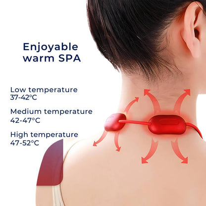 NeckEasePro Portable EMS Cervical Spine Massager | Pain Relief for Neck and Shoulder Tension - Muscle Relaxation