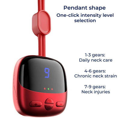 NeckEasePro Portable EMS Cervical Spine Massager | Pain Relief for Neck and Shoulder Tension - Muscle Relaxation