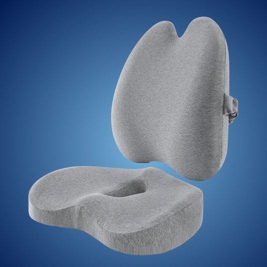 OrthoEase Orthopedic Comfort Set - Seat & Back Cushion | for Pain Relief and Posture Support - for Office Workers - Seniors - Pregnant Women