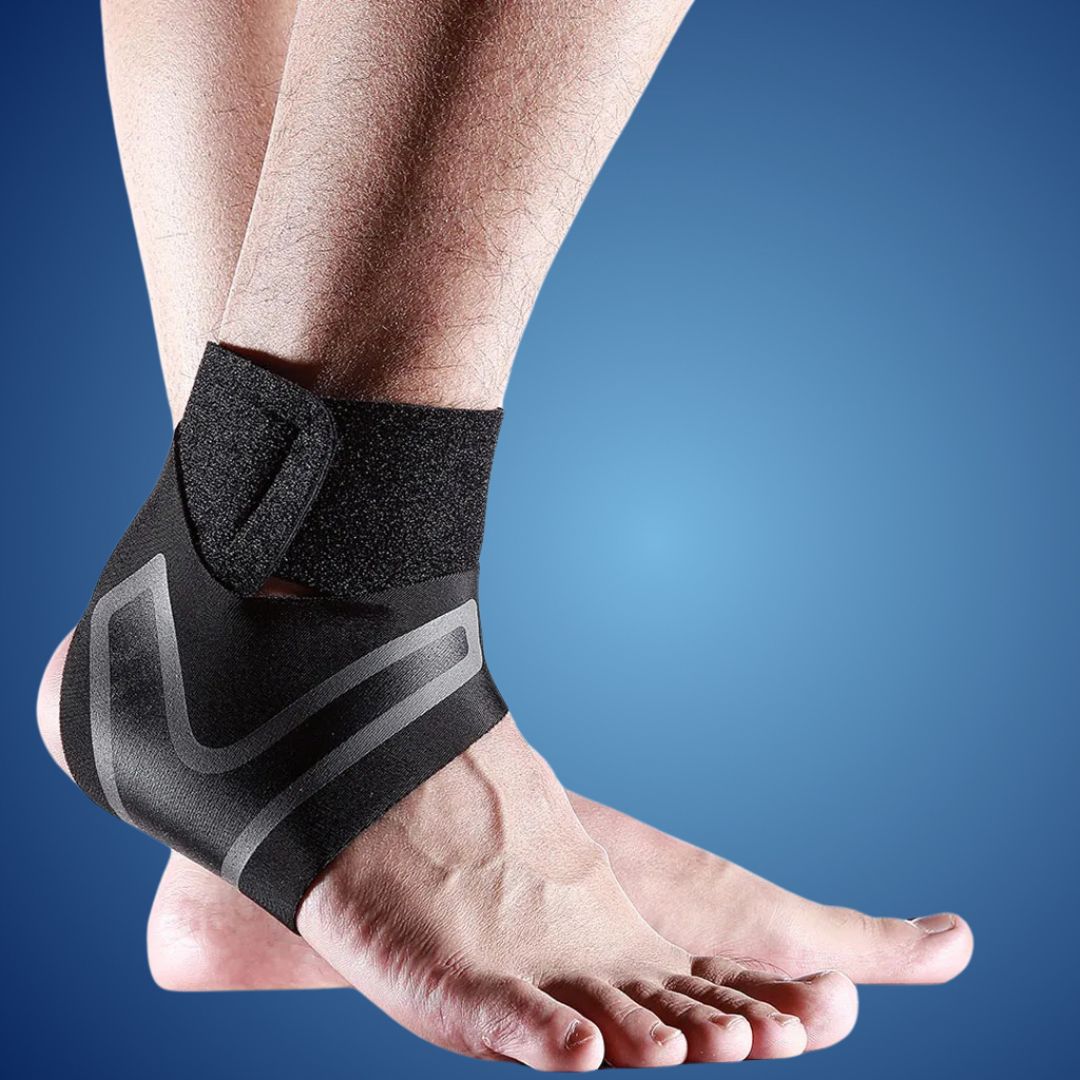 OrthoFlex Adjustable Elastic Ankle Brace | for Injury Recovery - Daily Support
