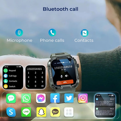 ProActive Xtreme Rugged Smartwatch | Health and Fitness Tracker - 110+ Sports Modes - Sleep Tracking - Durable Smartwatch
