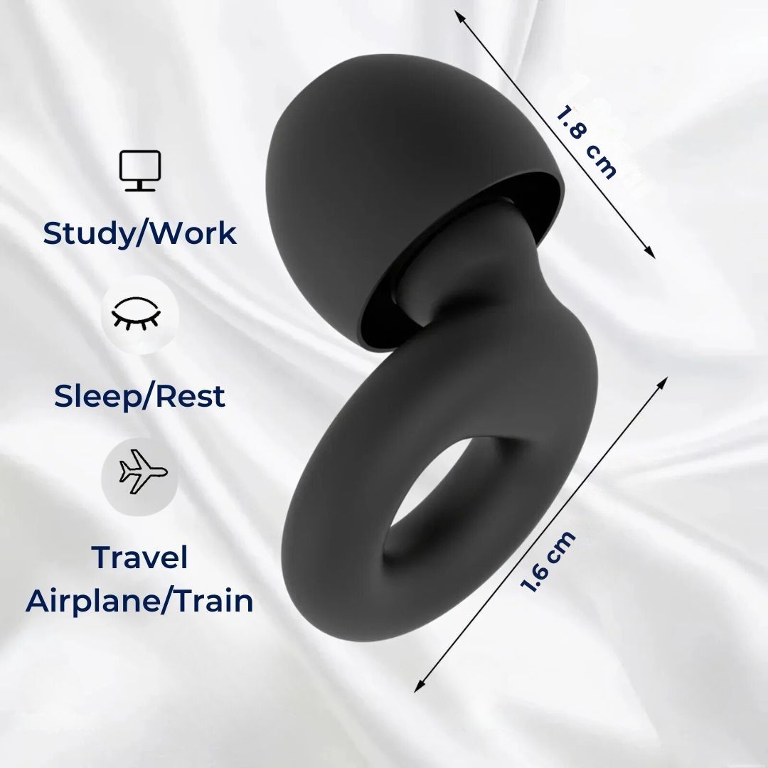 QuietGuard Earplugs Noise Reduction | Comfortable - for Sleep - Travel - Concerts - Swimming - Work Environments