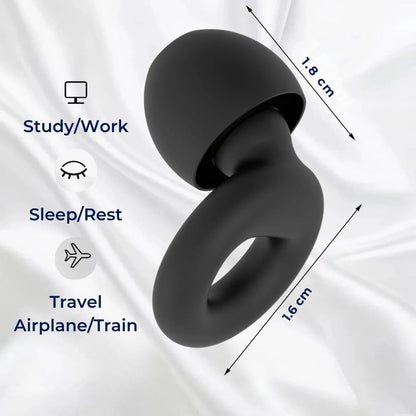 QuietGuard Earplugs Noise Reduction | Comfortable - for Sleep - Travel - Concerts - Swimming - Work Environments