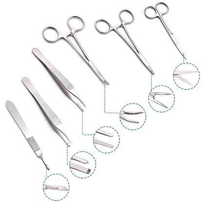 RealStitch | Suture Practice Kit – Durable Multi-Layer Silicone Pad with Tools – Tear-Resistant Reusable Training for Medical Students