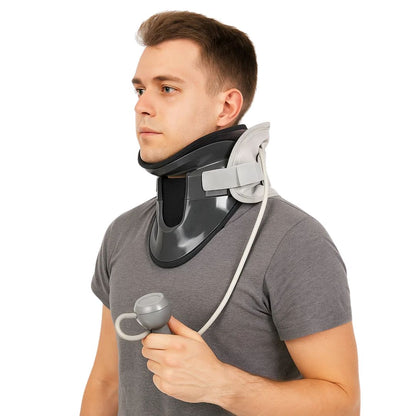 SpineEase | Neck Traction Collar – Cervical Retractor for Spinal Decompression, Nerve & Posture Support – Neck Pain Relief Aid