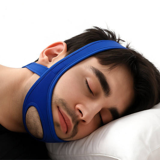SilentEase | Anti-Snoring Chin Strap – Full Head Design – Breathable Neoprene – Ideal for Sleep Apnoea Relief