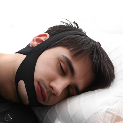 SilentRest Premium Full Head Chin Strap for Snoring Relief | Sleep Apnea Support - Comfortable - Night Use