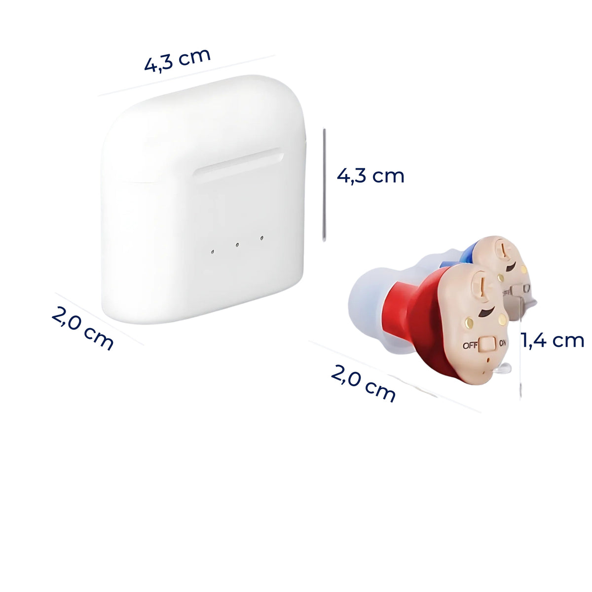 ClearWave | Rechargeable Invisible Hearing Aids Pair – Clearer Sound, Enhanced Speech & Discreet Comfort