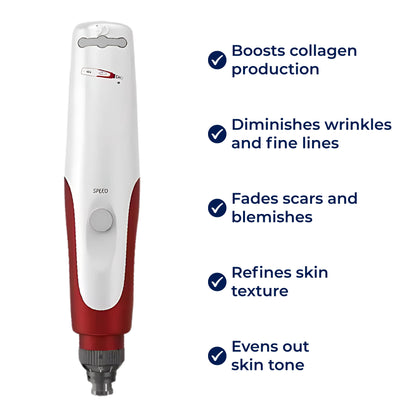 SkinRevive | Microneedling Derma Pen – Boost Collagen, Reduce Wrinkles & Scars, Improve Skin Texture & Tone – Professional Skincare Tool